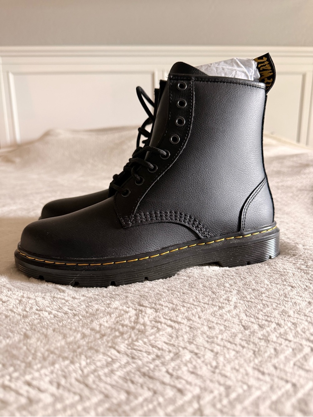Dr. Martens Vegan 1460 Felix Black Lace-Up Boots Women’s 9